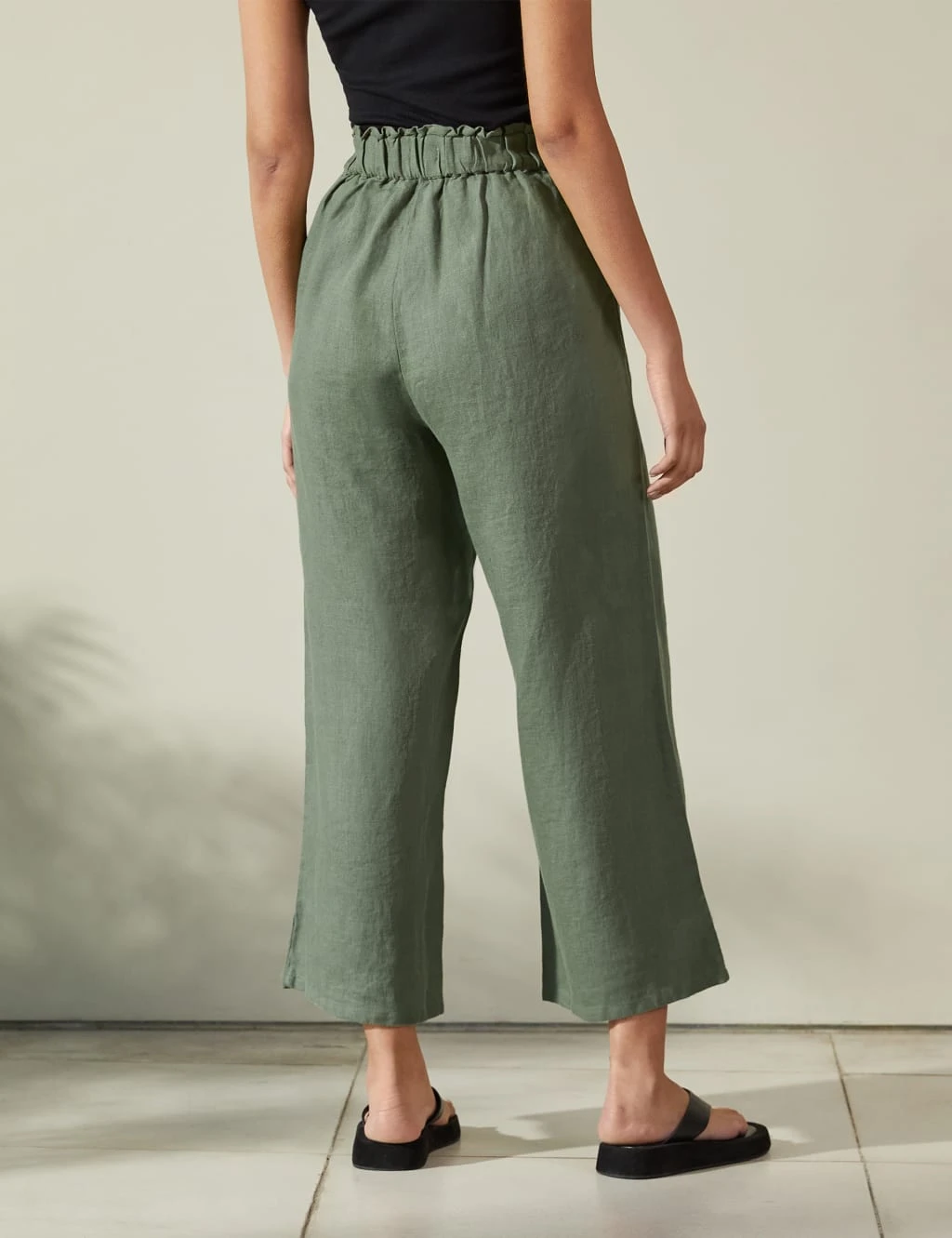 Pure Linen Wide Leg Culottes 3 Pure Linen Wide Leg Culottes - Image 3