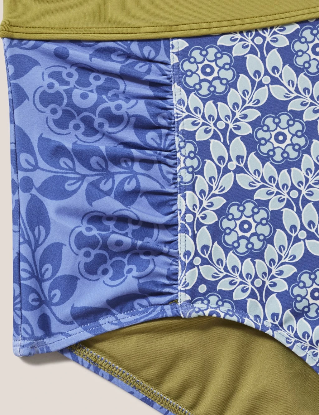 WHITE STUFF Printed Ruched High Waisted Bikini Bottoms 6 WHITE STUFF Printed Ruched High Waisted Bikini Bottoms - Image 6