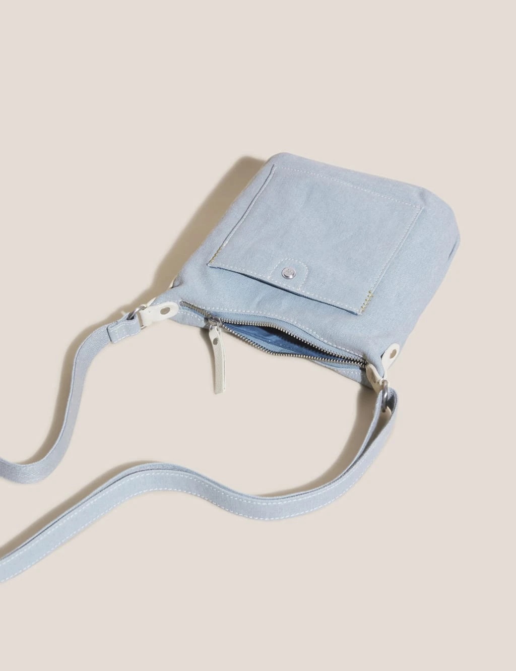 WHITE STUFF Canvas Mini Cross Body Bag 2 WHITE STUFF Canvas Mini Cross Body Bag - Image 2