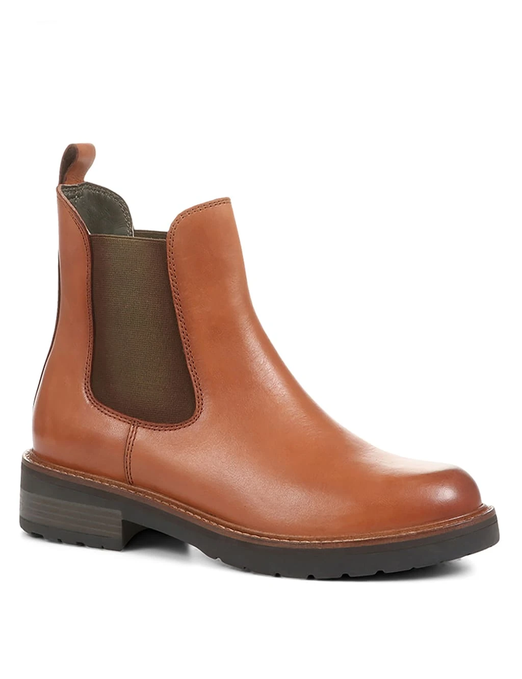 Jones Bootmaker Leather Chelsea Block Heel Ankle Boot 3 Jones Bootmaker Leather Chelsea Block Heel Ankle Boot - Image 3