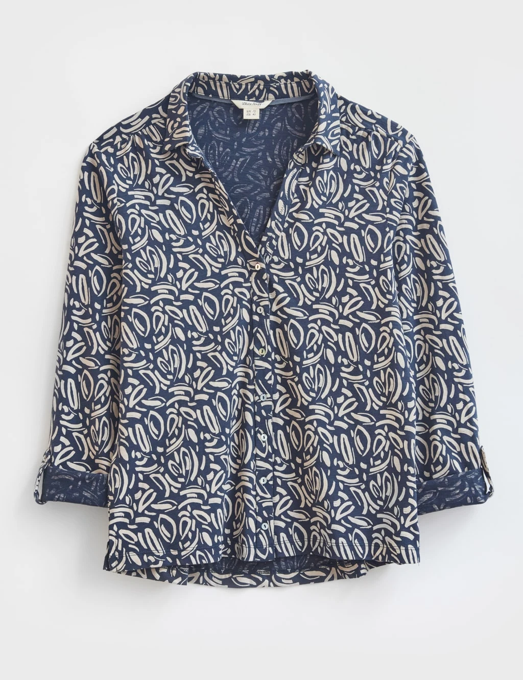 WHITE STUFF Jersey Printed Long Sleeve Shirt 2 WHITE STUFF Jersey Printed Long Sleeve Shirt - Image 2