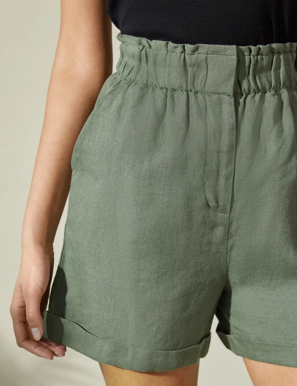 Pure Linen Shorts 4 Pure Linen Shorts - Image 4