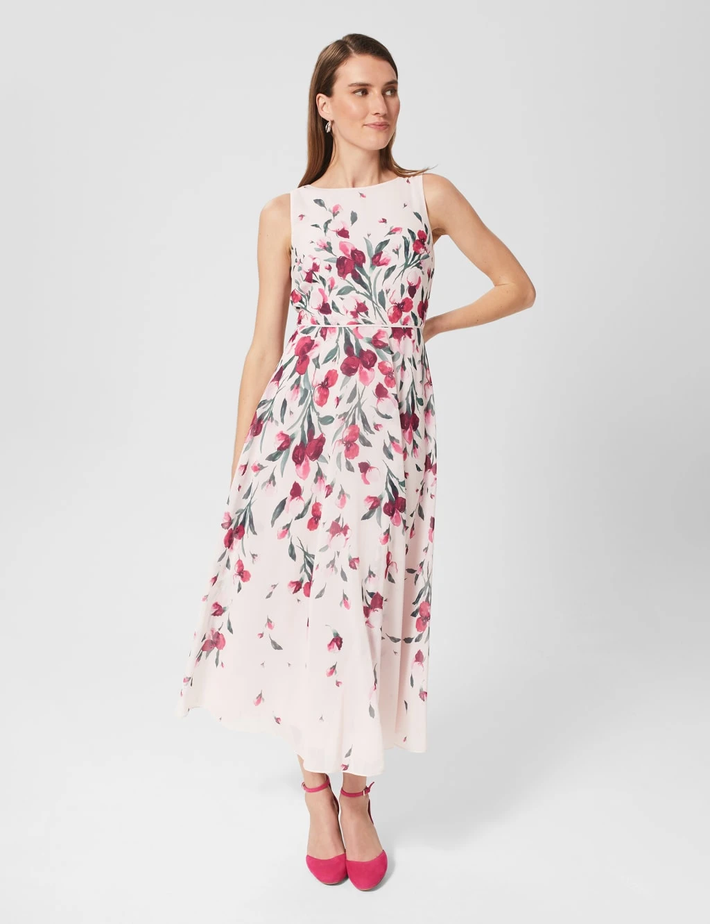 Floral Midaxi Swing Dress 1 Floral Midaxi Swing Dress