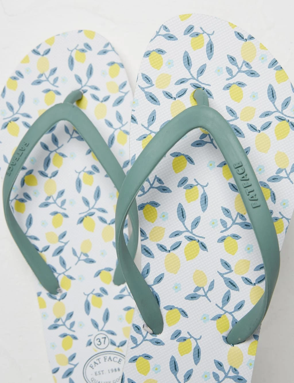 Lemon Print Flip Flops 3 Lemon Print Flip Flops - Image 3