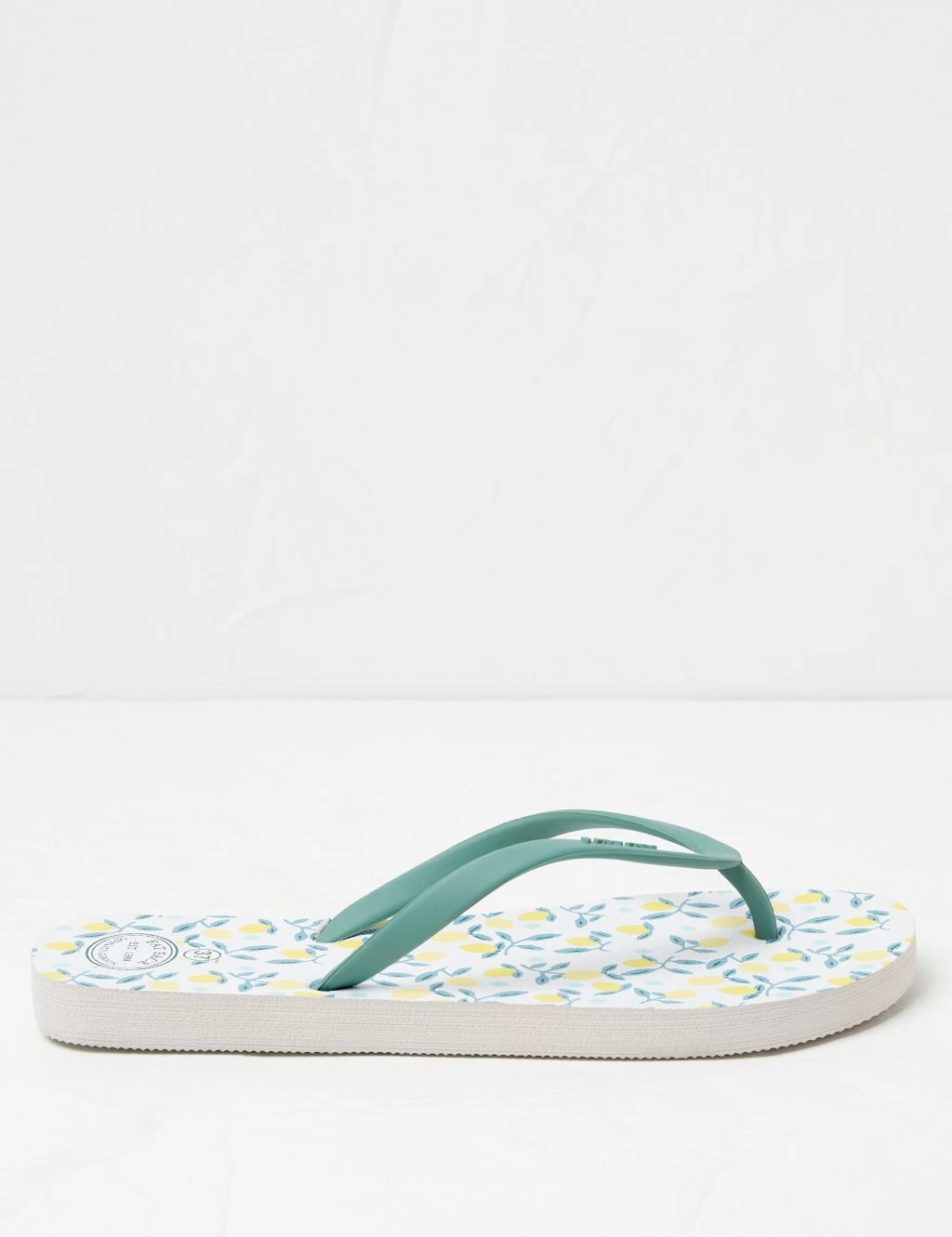Lemon Print Flip Flops 4 Lemon Print Flip Flops - Image 4