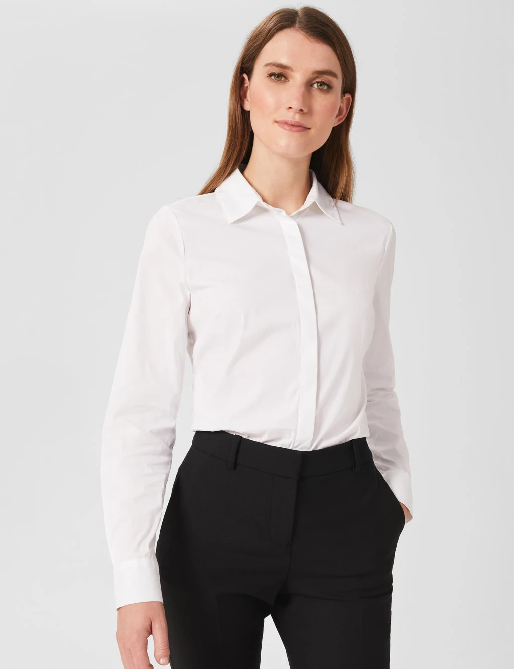 Cotton Rich Collared Long Sleeve Shirt 3 Cotton Rich Collared Long Sleeve Shirt - Image 3