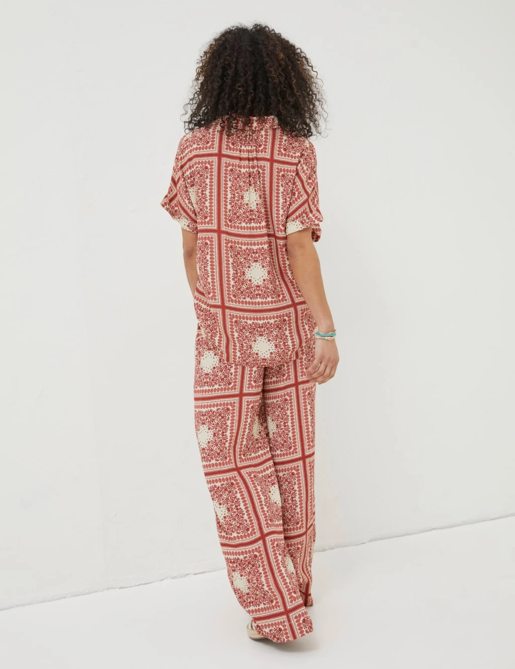 Printed Collared Short Sleeve Shirt 3 Printed Collared Short Sleeve Shirt - Image 3