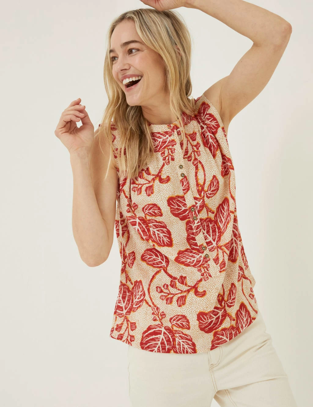 Pure Cotton Floral Cami Top 1 Pure Cotton Floral Cami Top