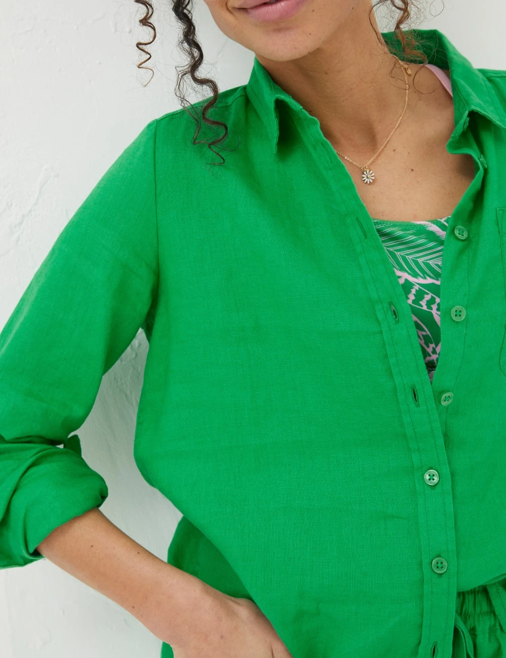 Pure Linen Collared Shirt 3 Pure Linen Collared Shirt - Image 3