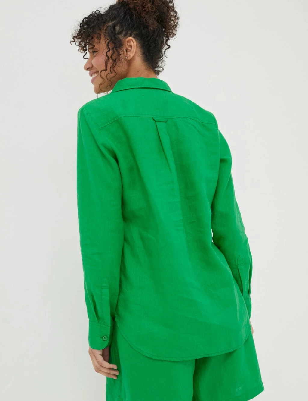 Pure Linen Collared Shirt 4 Pure Linen Collared Shirt - Image 4