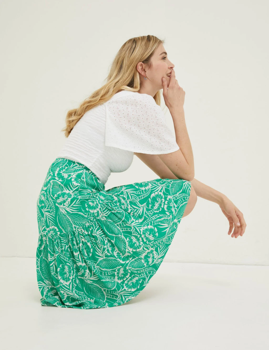 Printed Mini Tiered Skirt 3 Printed Mini Tiered Skirt - Image 3
