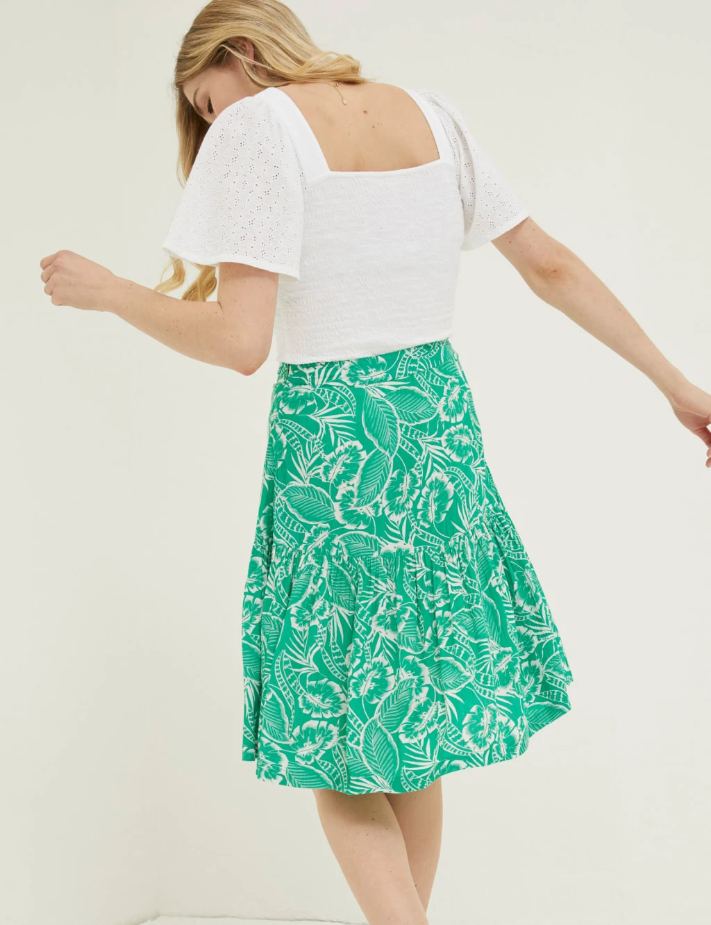 Printed Mini Tiered Skirt 5 Printed Mini Tiered Skirt - Image 5