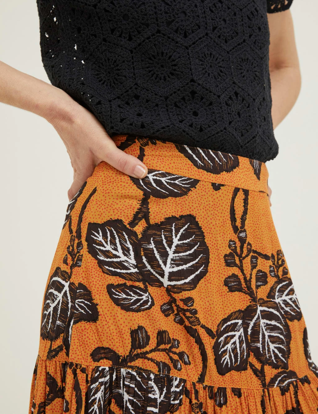 Floral Mini Tiered Skirt 5 Floral Mini Tiered Skirt - Image 5