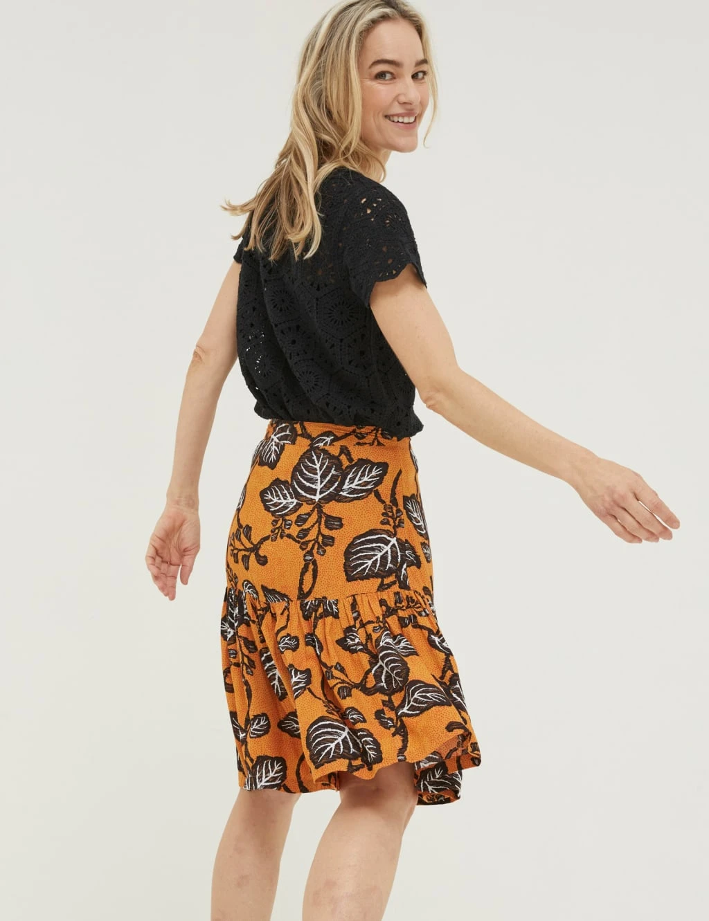 Floral Mini Tiered Skirt 6 Floral Mini Tiered Skirt - Image 6
