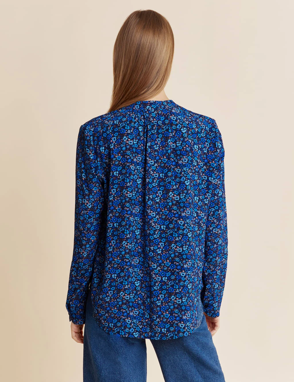 Floral Notch Neck Blouse 3 Floral Notch Neck Blouse - Image 3