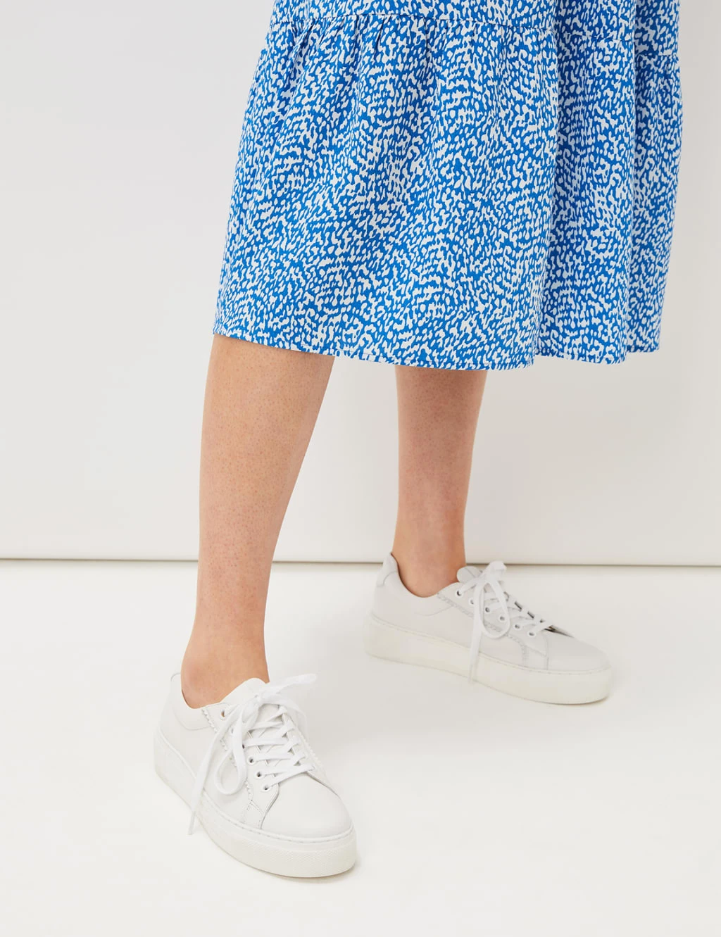 Leather Lace Up Chunky Trainers 1 Leather Lace Up Chunky Trainers