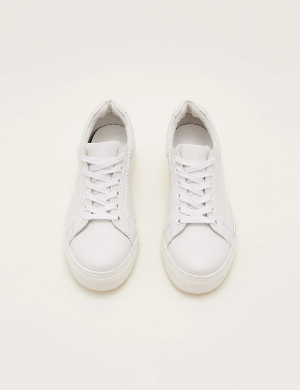 Leather Lace Up Chunky Trainers 5 Leather Lace Up Chunky Trainers - Image 5