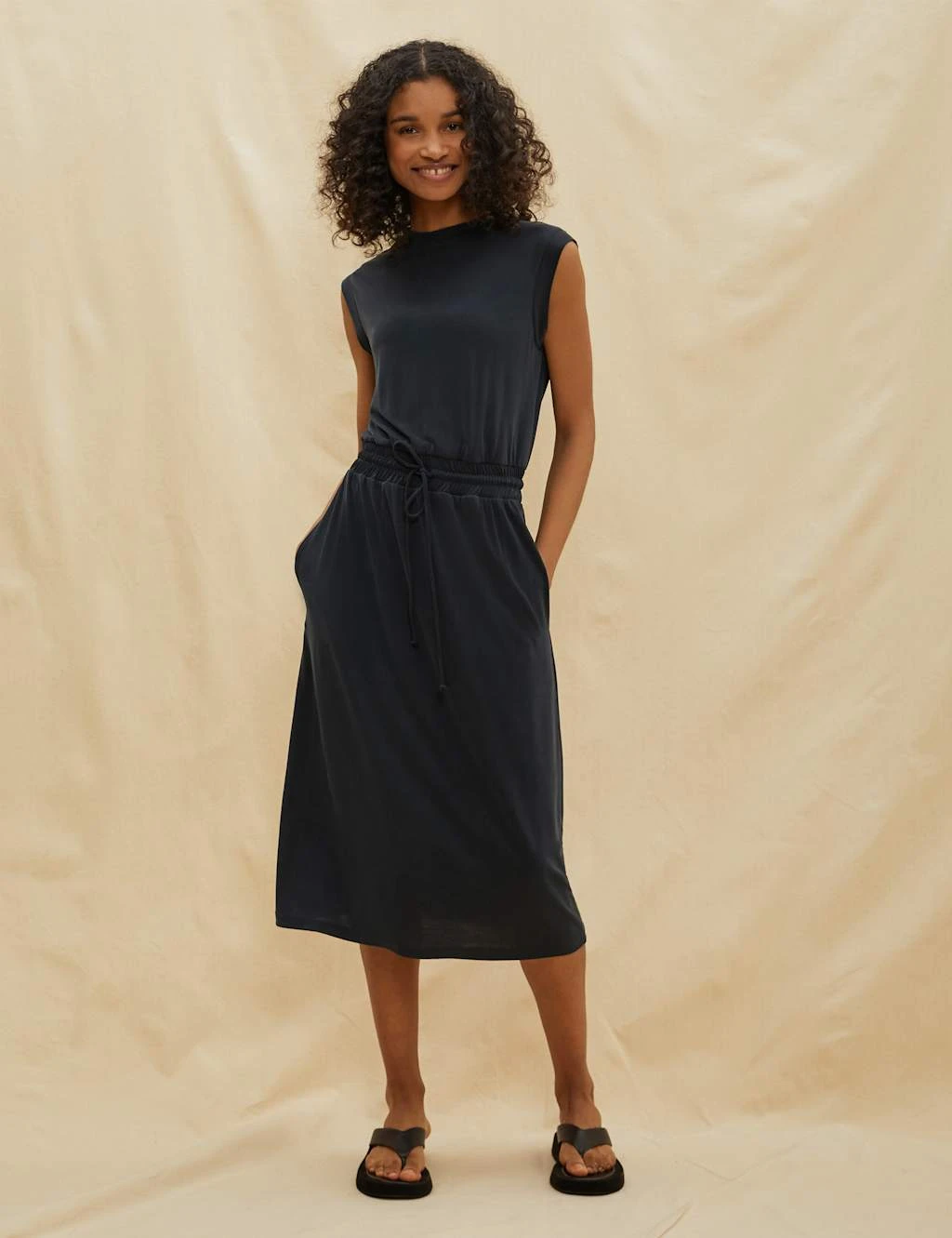 Midi Waisted Dress 1 Midi Waisted Dress