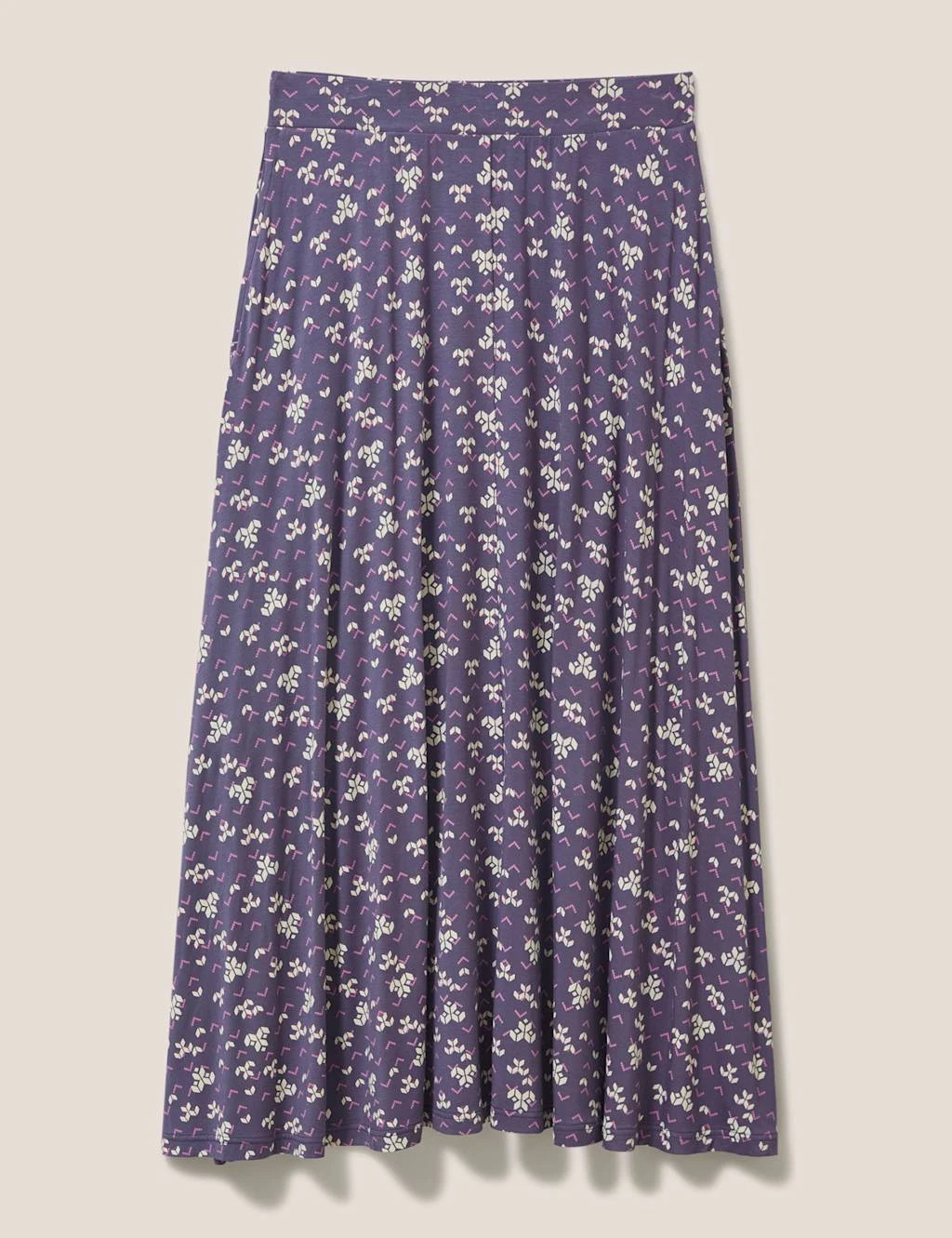 WHITE STUFF Printed Maxi A-Line Skirt 2 WHITE STUFF Printed Maxi A-Line Skirt - Image 2