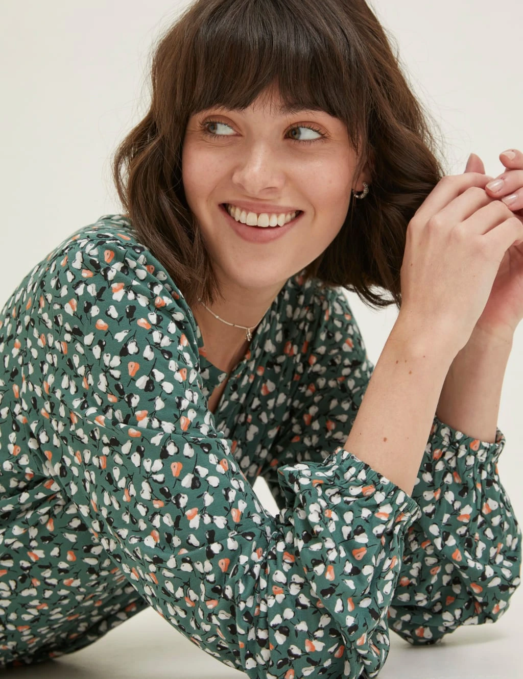 Floral Notch Neck Tunic 5 Floral Notch Neck Tunic - Image 5