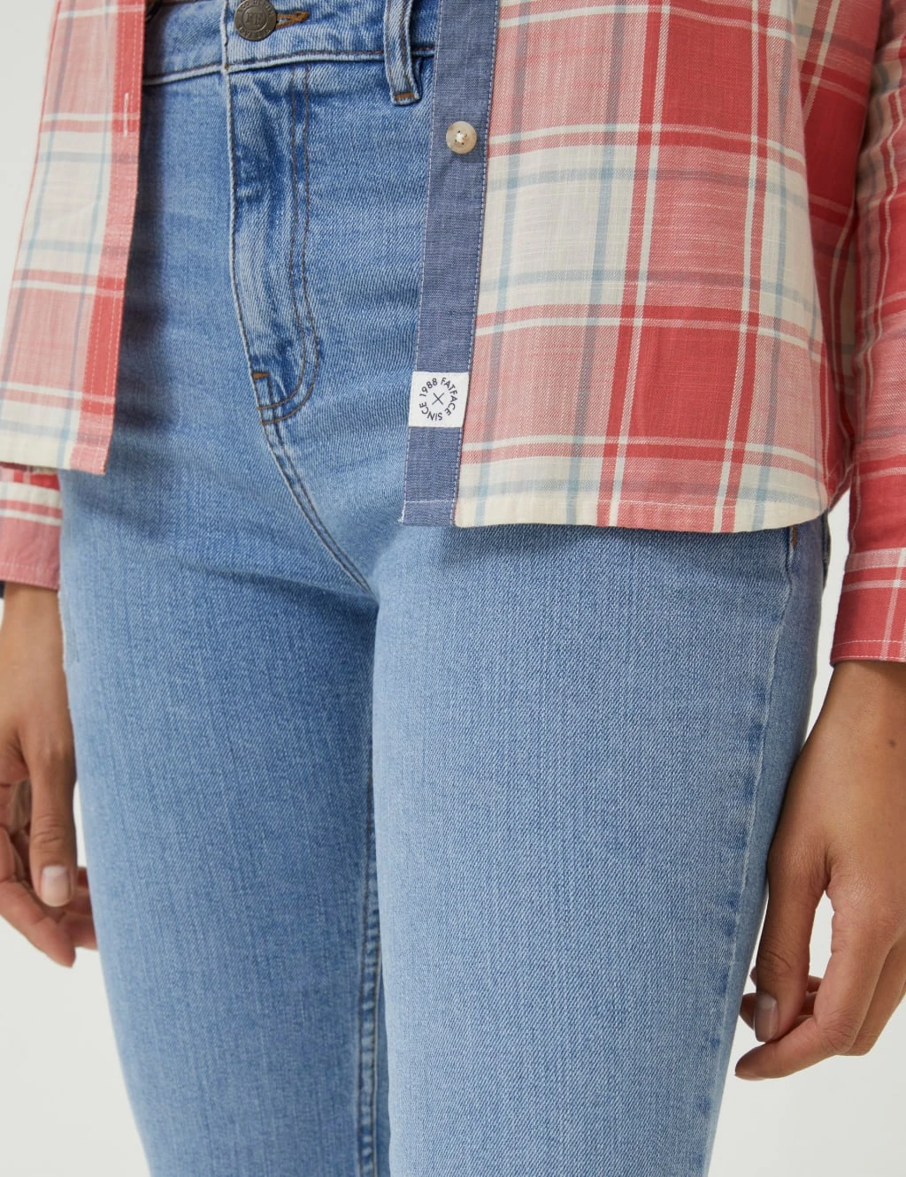 Pure Cotton Checked Collared Relaxed Shirt 5 Pure Cotton Checked Collared Relaxed Shirt - Image 5