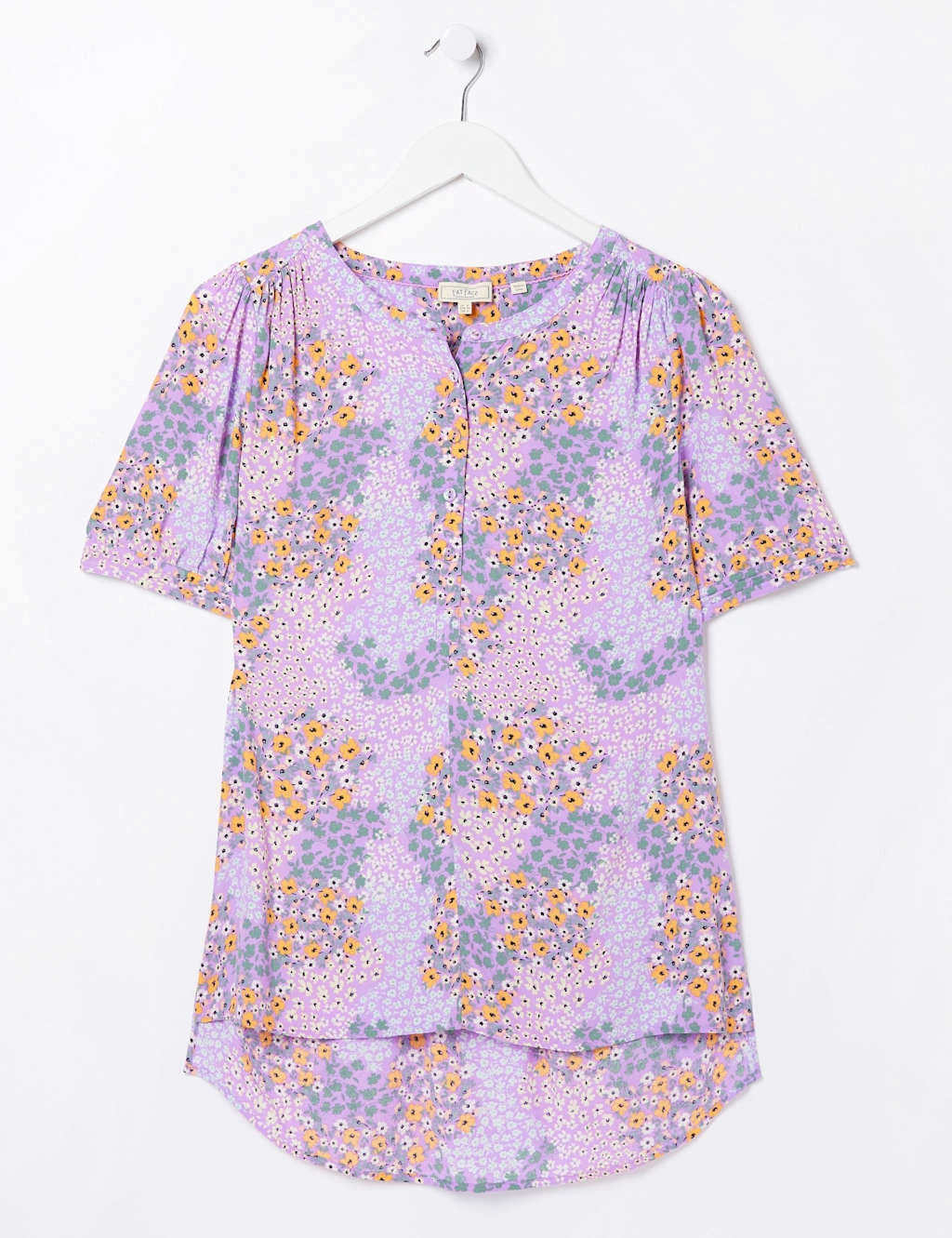 Floral Crew Neck Blouse 2 Floral Crew Neck Blouse - Image 2