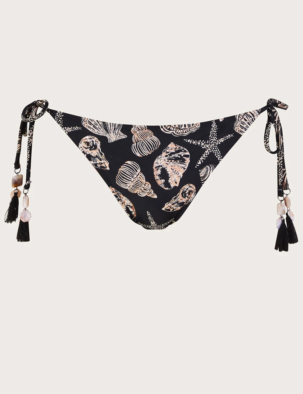MONSOON Shell Print Tie Side Hipster Bikini Bottoms 2 MONSOON Shell Print Tie Side Hipster Bikini Bottoms - Image 2