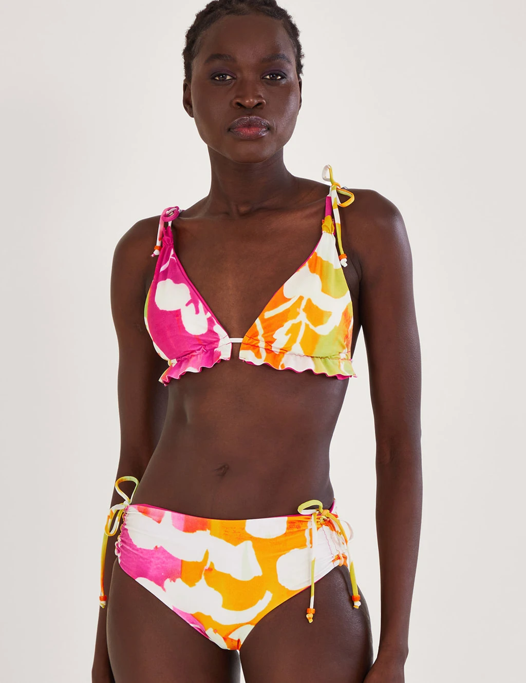 MONSOON Printed Tie Detail Bikini Top 3 MONSOON Printed Tie Detail Bikini Top - Image 3
