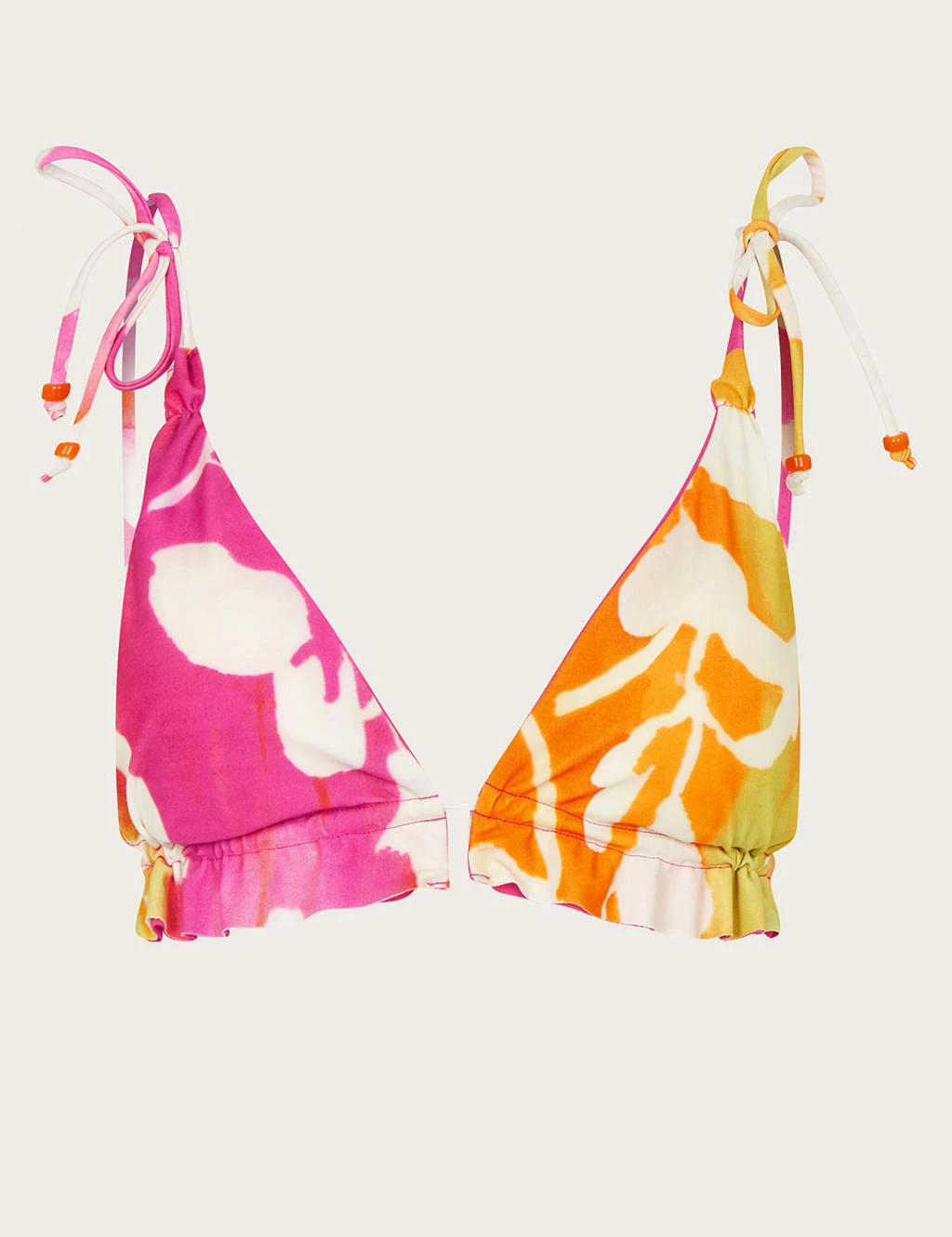 MONSOON Printed Tie Detail Bikini Top 2 MONSOON Printed Tie Detail Bikini Top - Image 2