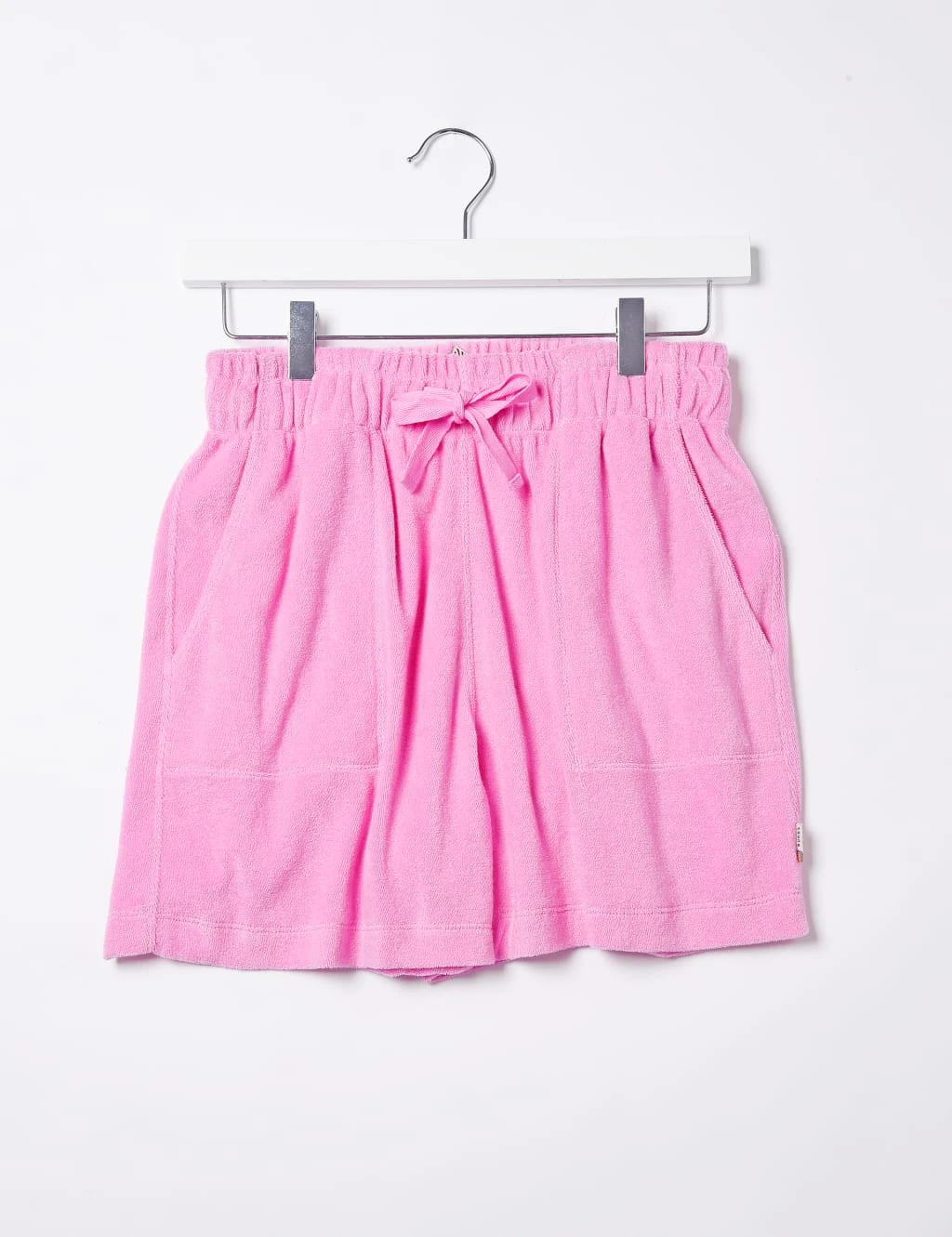 Pure Cotton Towelling High Waisted Shorts 5 Pure Cotton Towelling High Waisted Shorts - Image 5