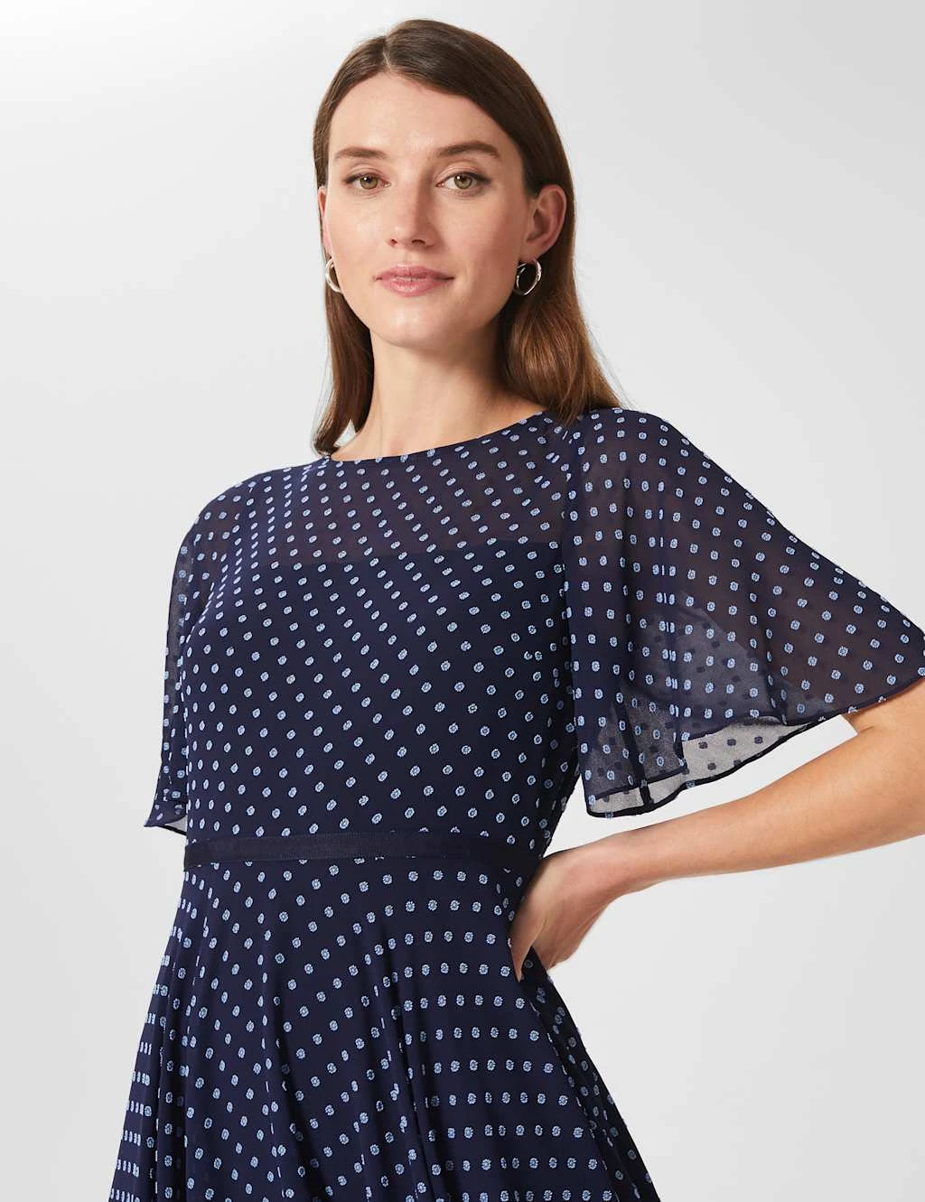 Polka Dot Midi Skater Dress 3 Polka Dot Midi Skater Dress - Image 3