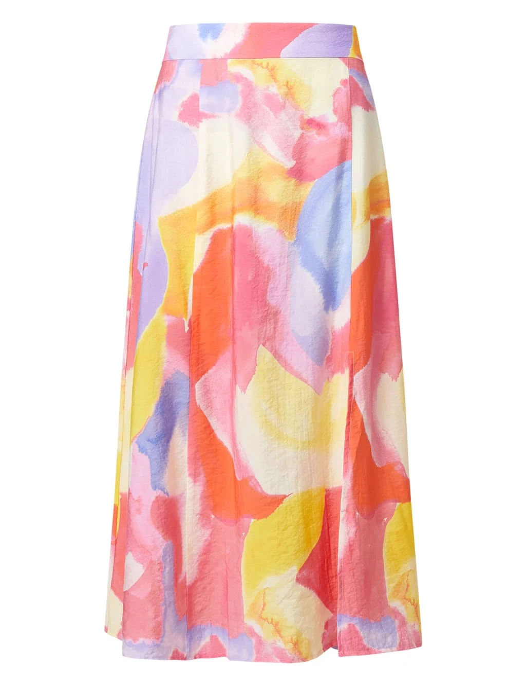 French Connection Colour Block Split Front Midi Slip Skirt 2 French Connection Colour Block Split Front Midi Slip Skirt - Image 2