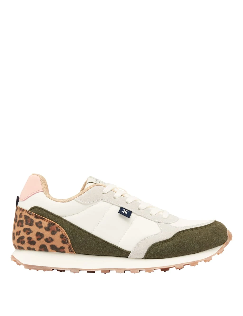 Joules Lace Up Leopard Print Trainers 1 Joules Lace Up Leopard Print Trainers