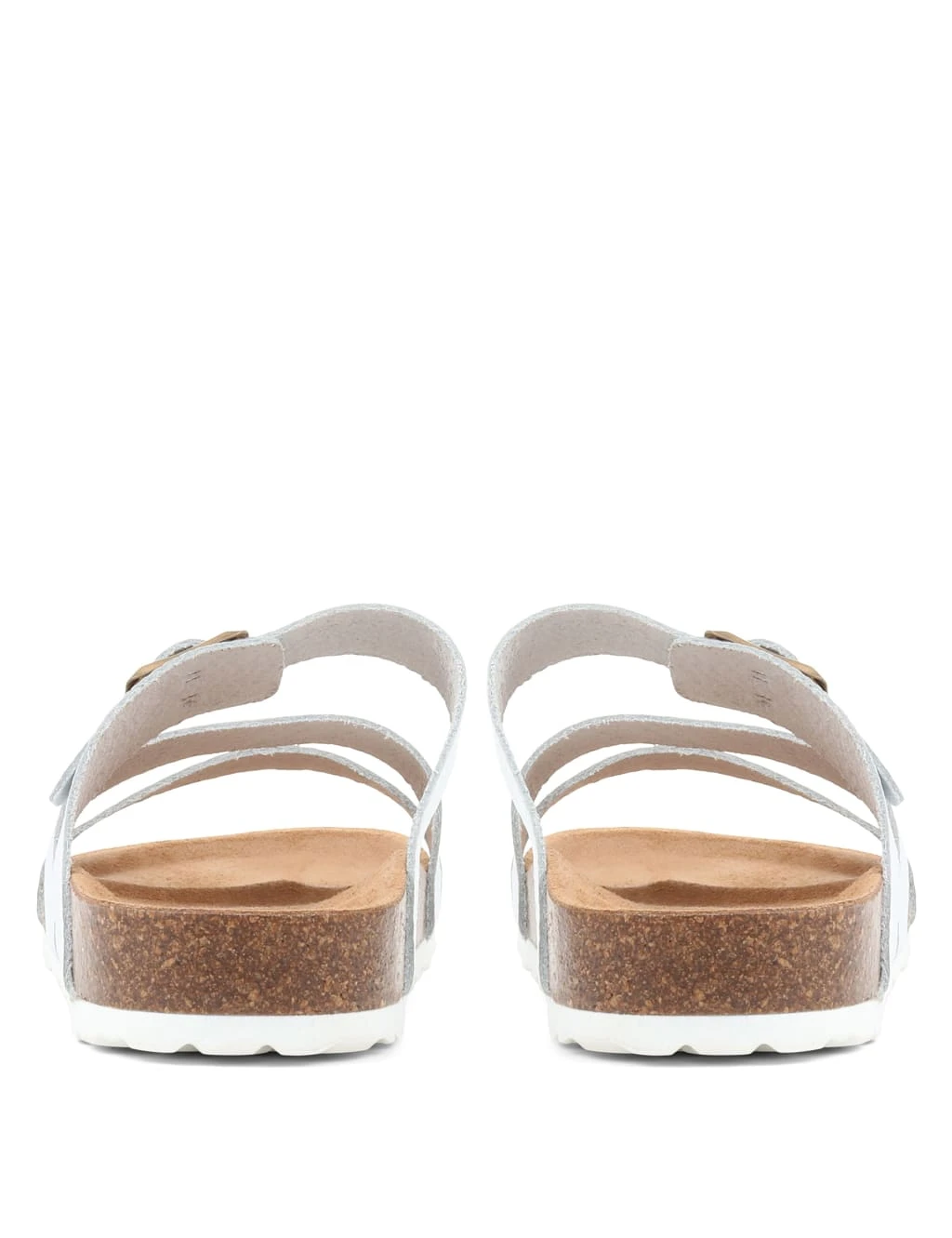 Jones Bootmaker Leather Metallic Flat Mule Sandals 3 Jones Bootmaker Leather Metallic Flat Mule Sandals - Image 3