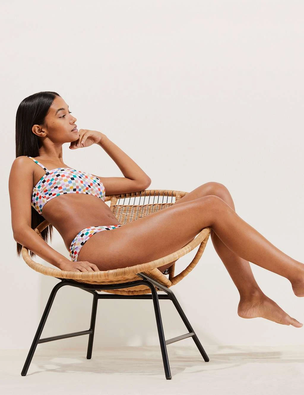 Printed High Leg Bikini Bottoms 3 Printed High Leg Bikini Bottoms - Image 3