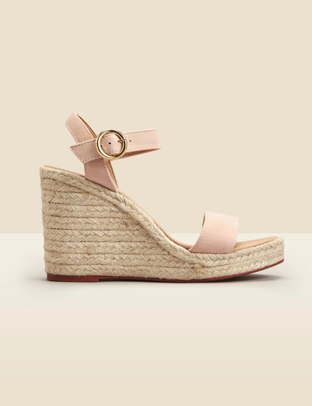 Suede Buckle Ankle Strap Wedge Espadrilles 1 Suede Buckle Ankle Strap Wedge Espadrilles