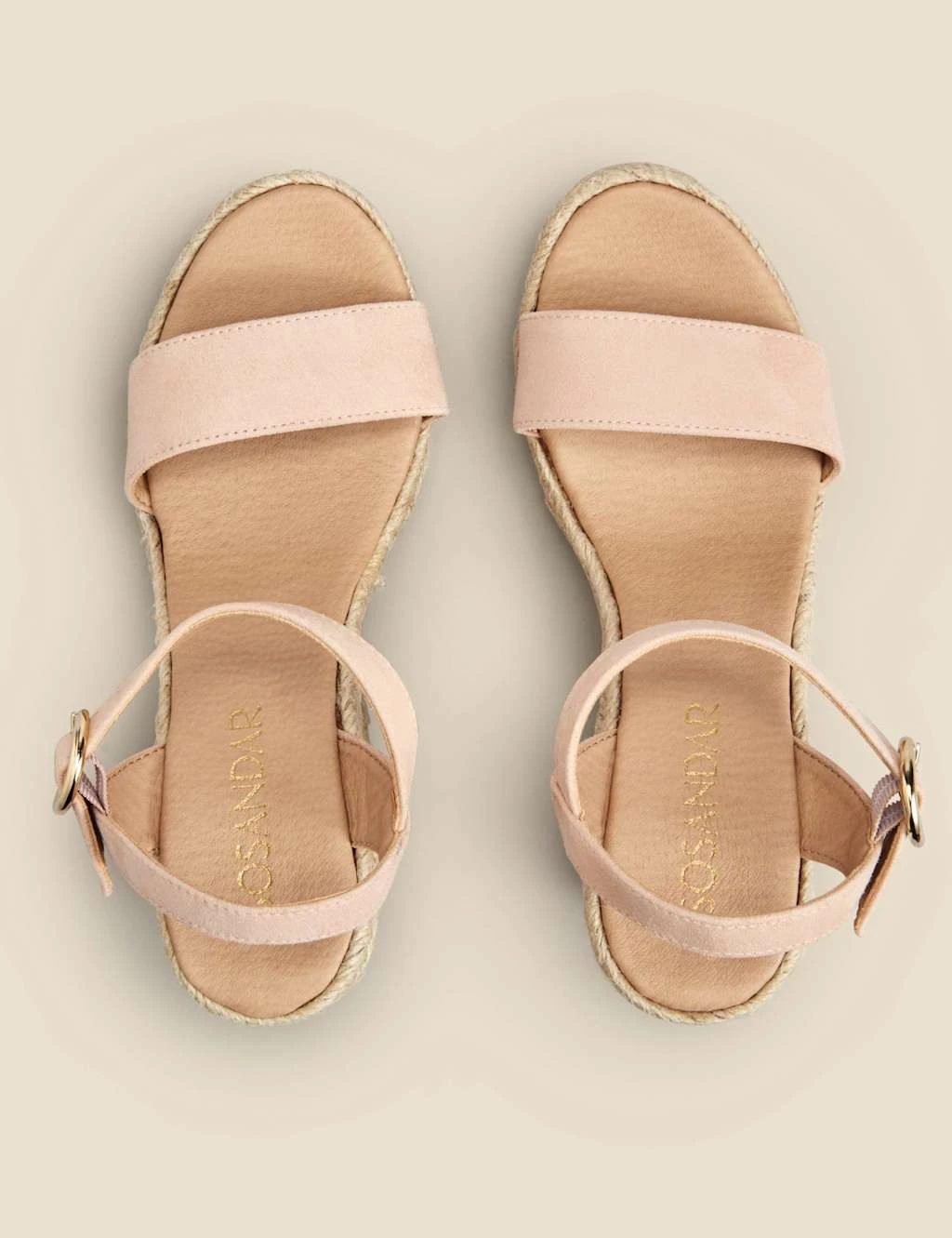 Suede Buckle Ankle Strap Wedge Espadrilles 3 Suede Buckle Ankle Strap Wedge Espadrilles - Image 3