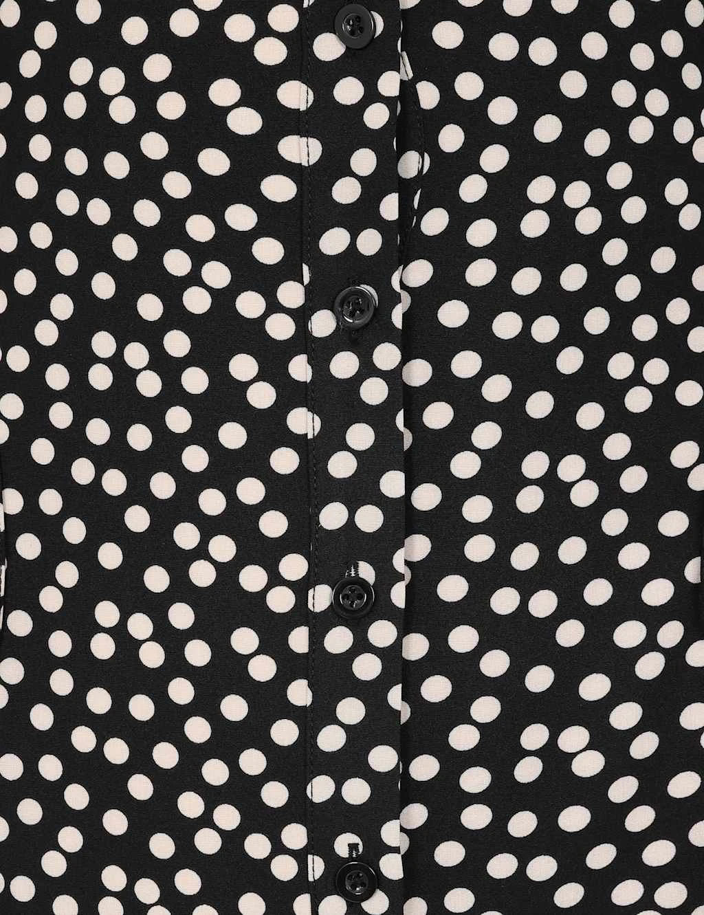 Polka Dot Tie Detail Maxi Shirt Dress 6 Polka Dot Tie Detail Maxi Shirt Dress - Image 6