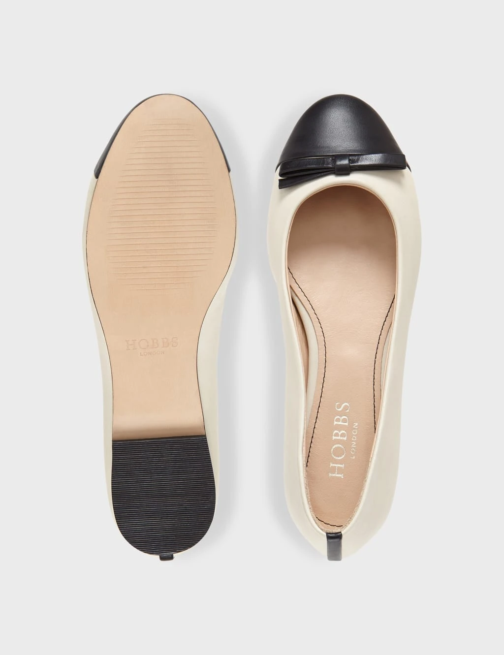 Leather Bow Flat Ballet Pumps 4 Leather Bow Flat Ballet Pumps - Image 4