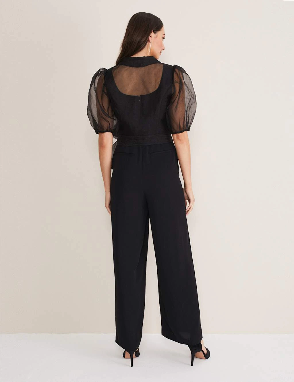 Tie Detail Wide Leg Jumpsuit 3 Tie Detail Wide Leg Jumpsuit - Image 3