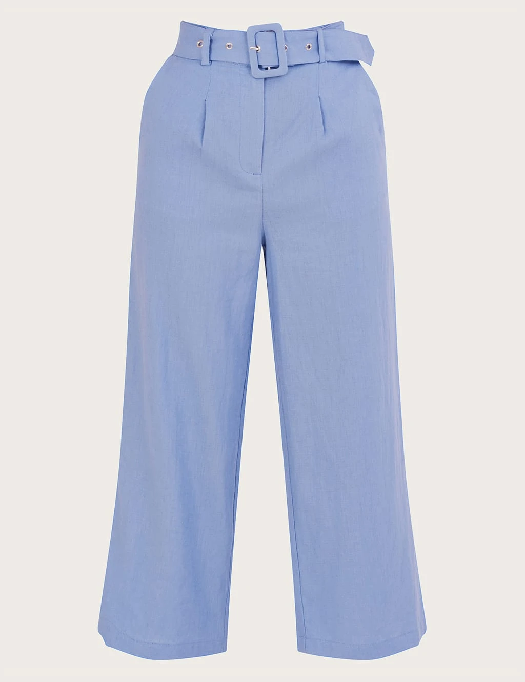 MONSOON Linen Blend Belted Straight Leg Culottes 2 MONSOON Linen Blend Belted Straight Leg Culottes - Image 2