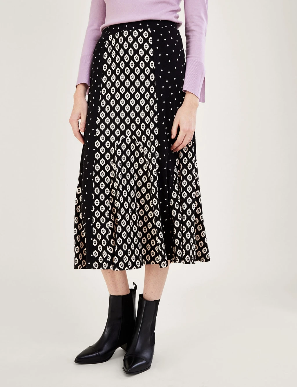 MONSOON Geometric Midi A-Line Skirt 3 MONSOON Geometric Midi A-Line Skirt - Image 3