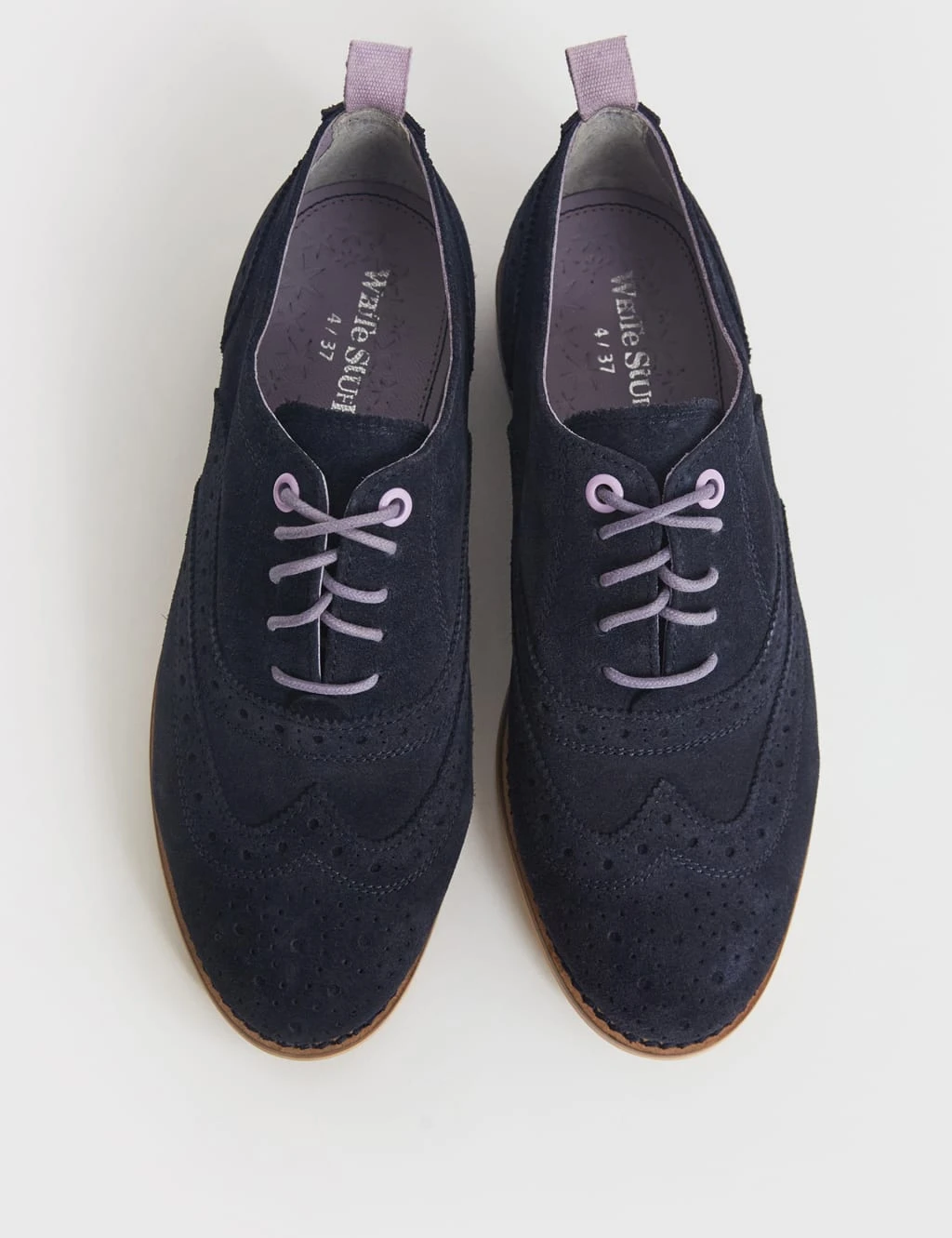 WHITE STUFF Suede Lace Up Flat Brogues 4 WHITE STUFF Suede Lace Up Flat Brogues - Image 4