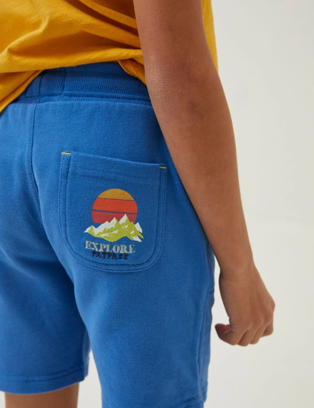 Pure Cotton Explore Slogan Shorts (3-13 Yrs) 2 Pure Cotton Explore Slogan Shorts (3-13 Yrs) - Image 2