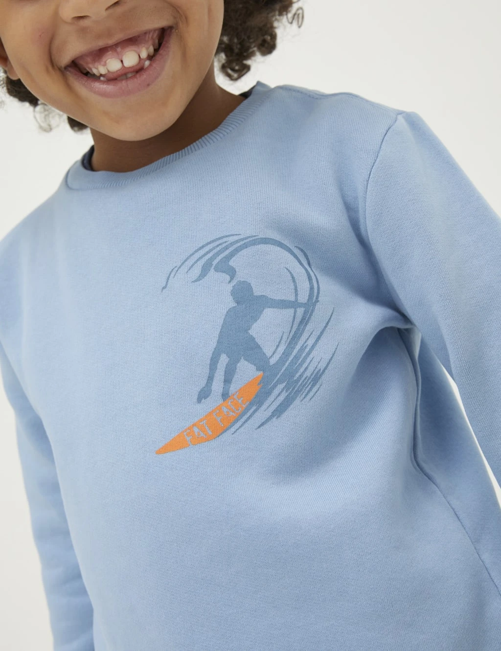 Cotton Rich Surf Print Sweatshirt (3-13 Yrs) 3 Cotton Rich Surf Print Sweatshirt (3-13 Yrs) - Image 3