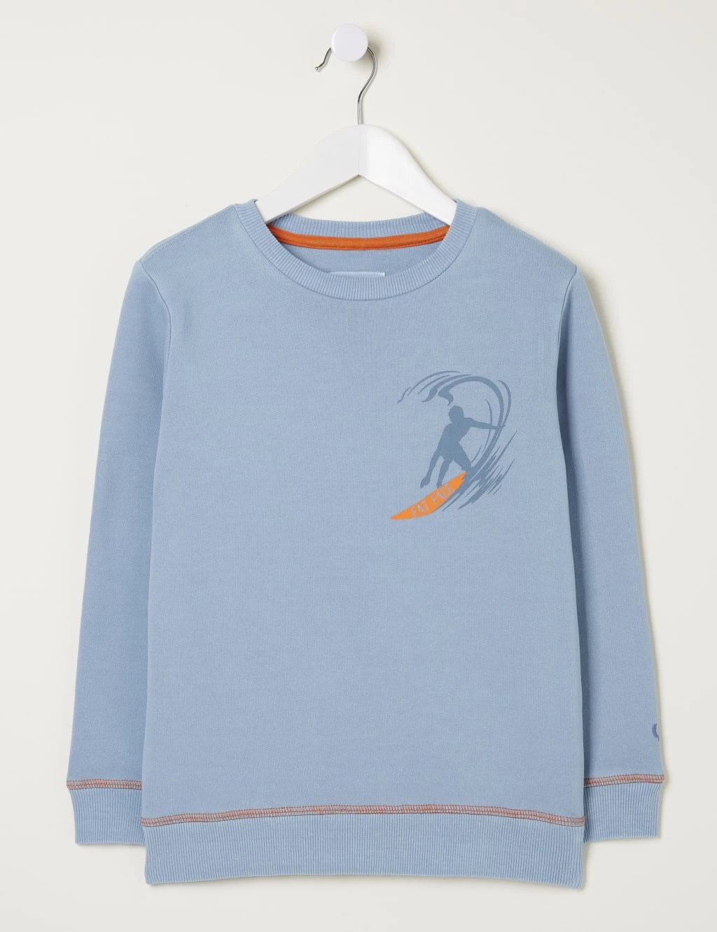 Cotton Rich Surf Print Sweatshirt (3-13 Yrs) 2 Cotton Rich Surf Print Sweatshirt (3-13 Yrs) - Image 2
