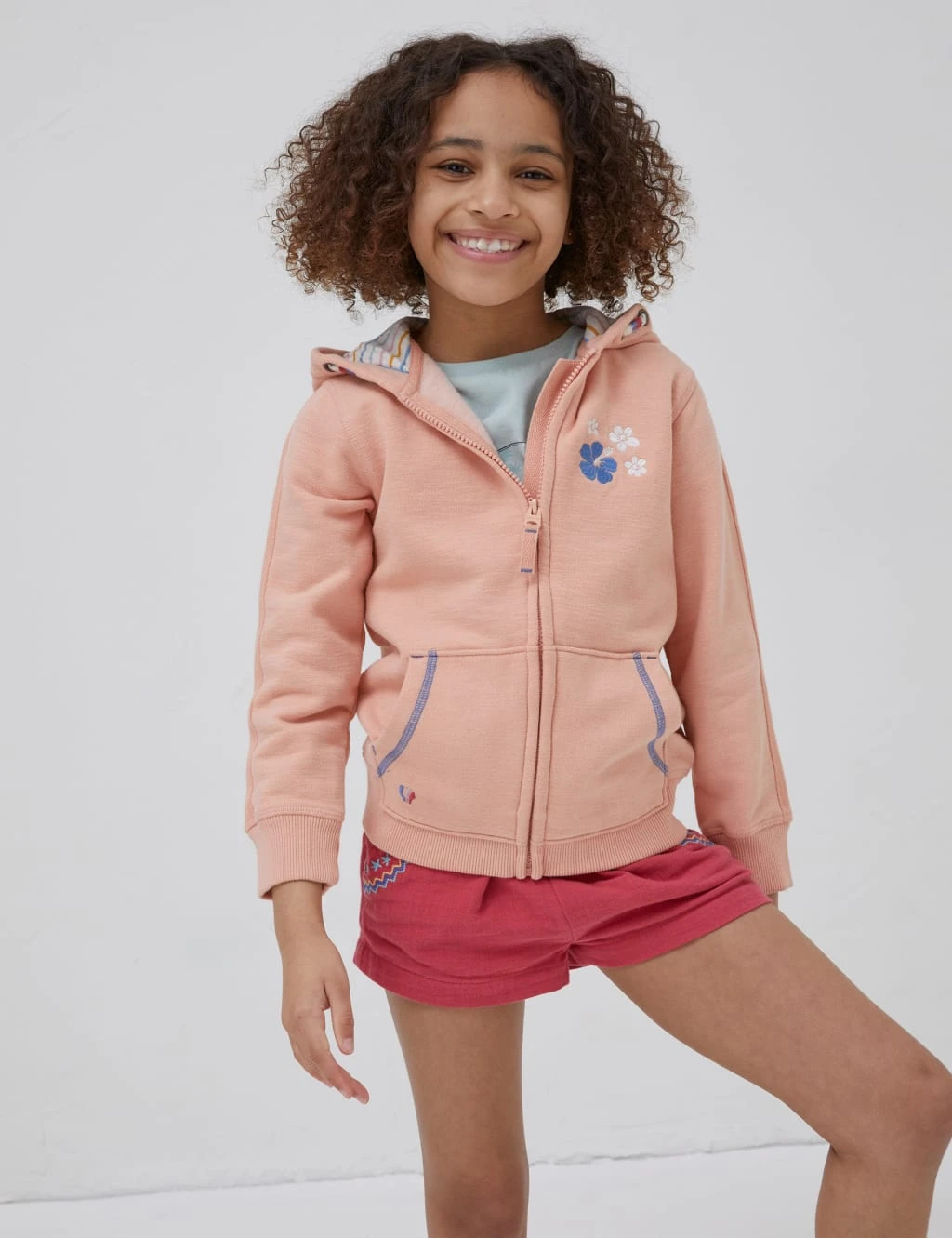 Cotton Rich Camper Graphic Zip Hoodie (3-13 Yrs) 1 Cotton Rich Camper Graphic Zip Hoodie (3-13 Yrs)