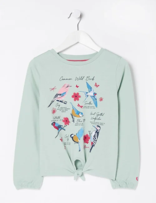 Pure Cotton Bird Print T-Shirt (3-13Yrs)