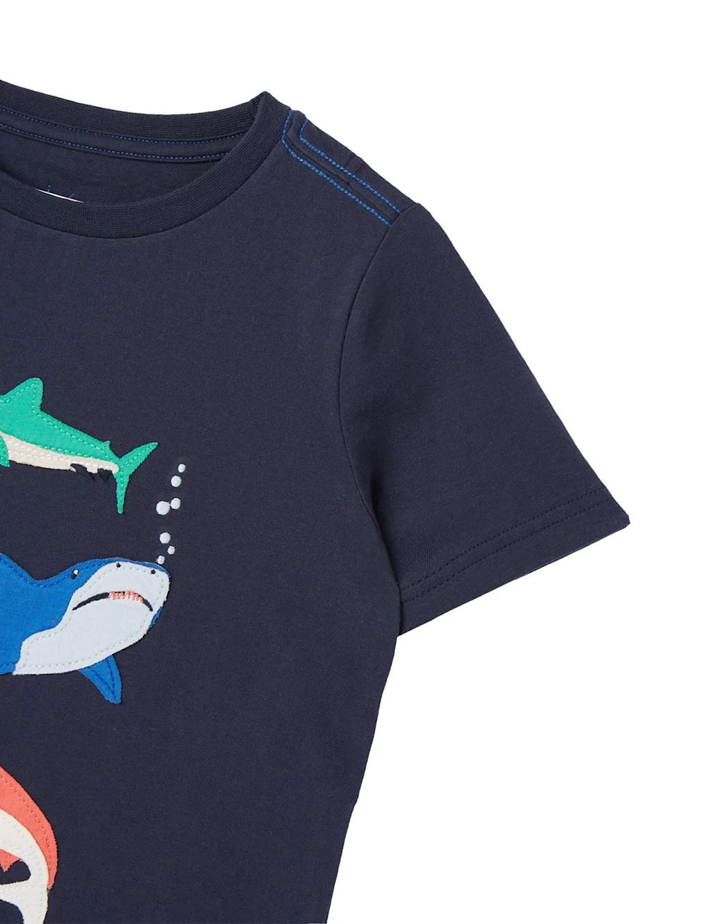 Joules Pure Cotton Shark T-Shirt (2-12 Yrs) 2 Joules Pure Cotton Shark T-Shirt (2-12 Yrs) - Image 2