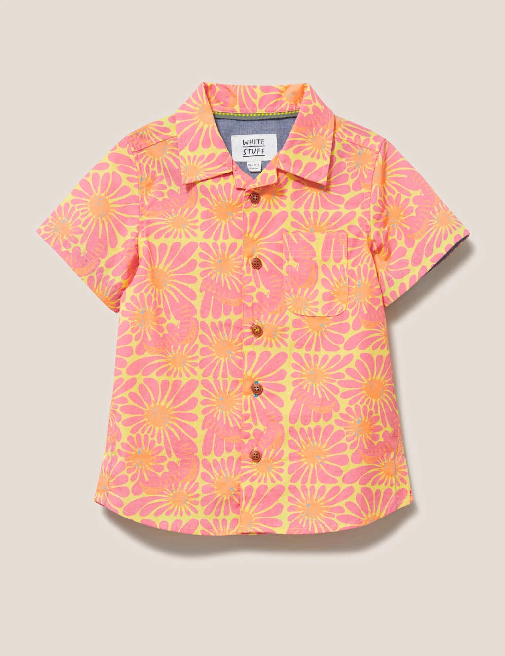 WHITE STUFF Pure Cotton Floral Shirt (3-10 Yrs) 2 WHITE STUFF Pure Cotton Floral Shirt (3-10 Yrs) - Image 2